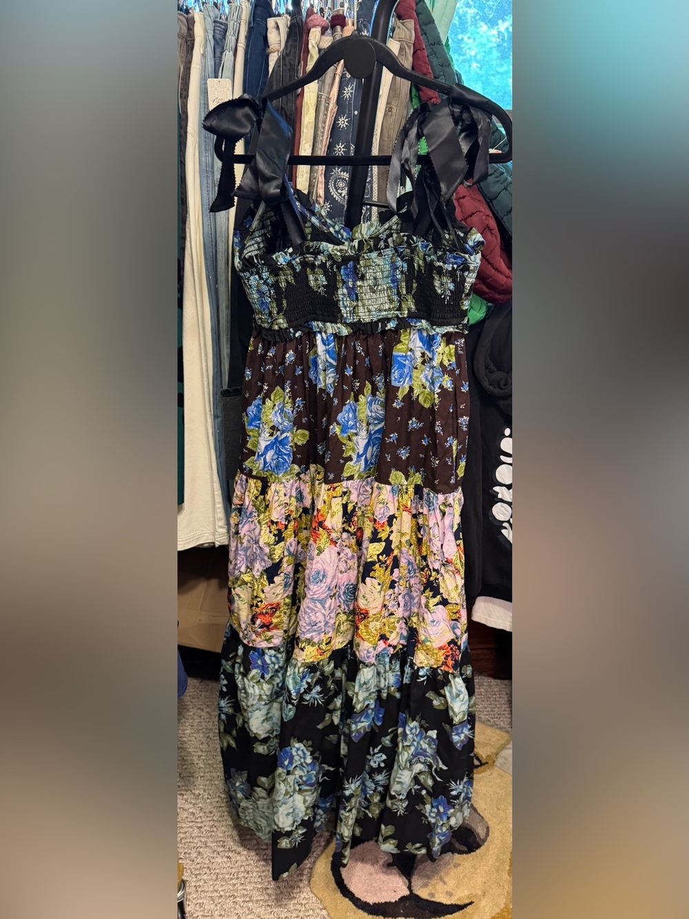 Free People Bluebell Maxi Dress - cool combo blue black - Medium (estimated) *IR - Picture 8 of 10